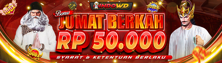 BONUS JUMAT BERKAH Rp.50.000,-